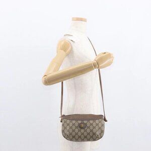 GUCCI GG Supreme Shoulder Bag PVC Beige 904 02 020 Auth 155207